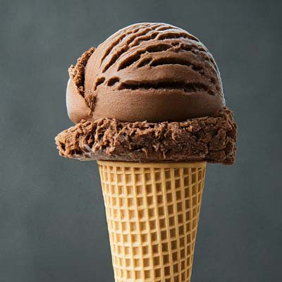 chocolate ice cream cone